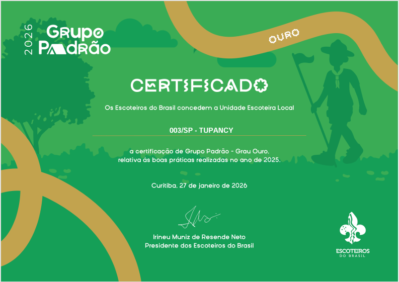 Certificado Grupo Padrão 2026